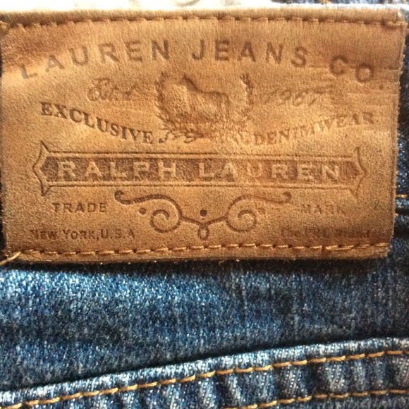 Lauren Jeans Co. Ralph Lauren Classic Straight Leg Mid-Rise Denim Jeans Size 4 - Picture 5 of 5